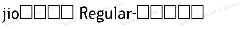 jioの奶冻体 Regular字体转换